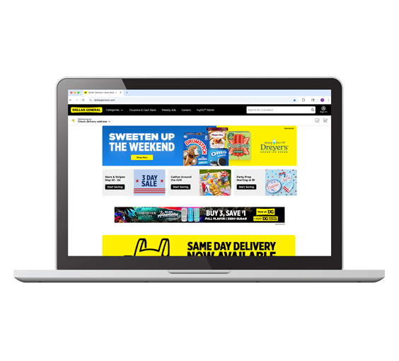 home page takeover example